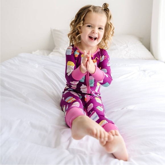 Little Sleepies Other - Little Sleepies Purple I Love You A Latte Bamboo Viscose Zippy 6-12